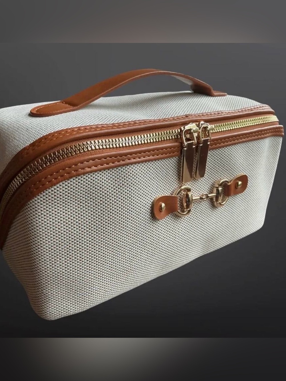 Westerian Equestrian Horse Bit Cosmetic Toiletry Bag